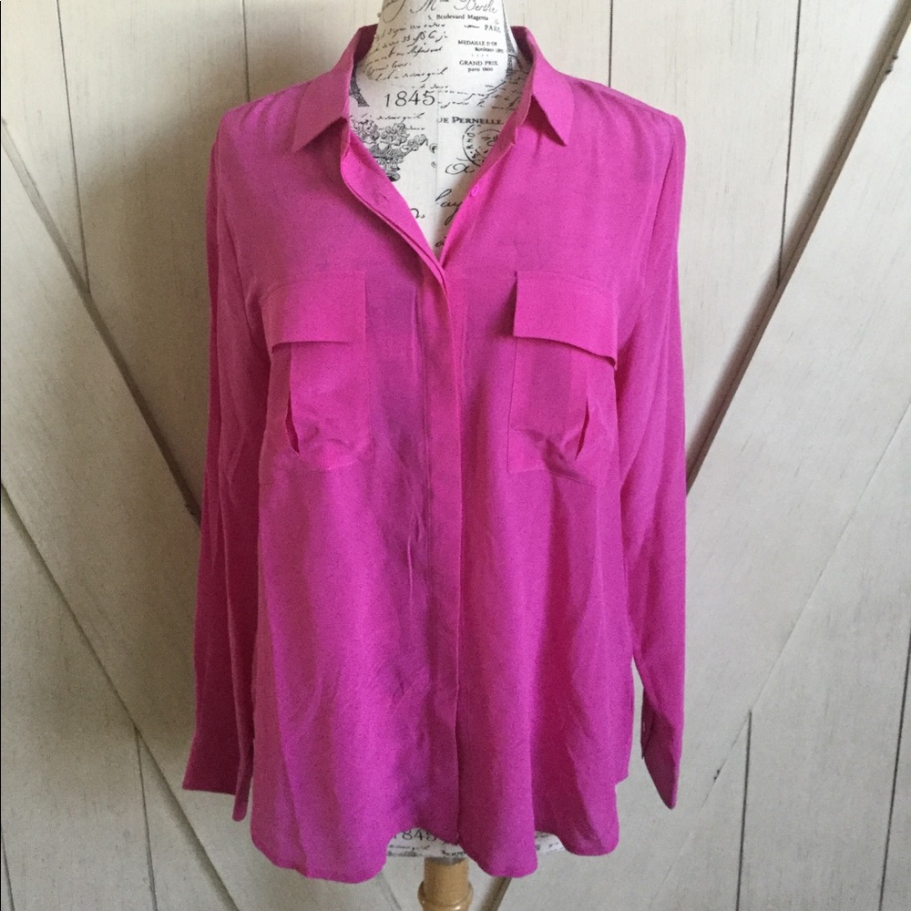 🎀Joe Fresh Silk Button Down🎀